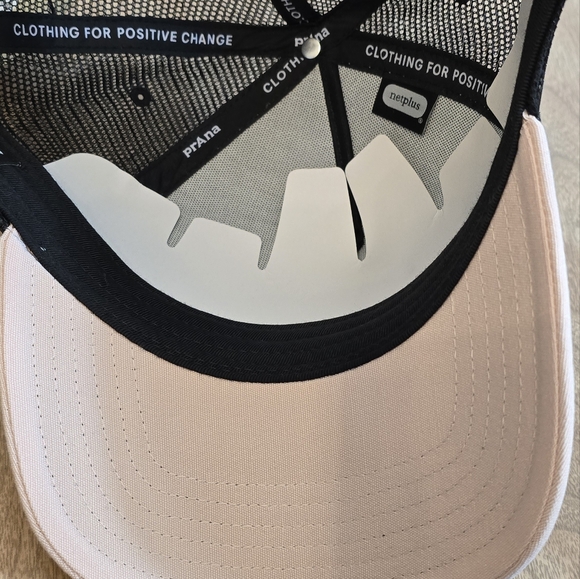 Prana Womens Journeyman Trucker Rosett Early Bird Hat Graphic New OS Black Pink - Picture 8 of 12